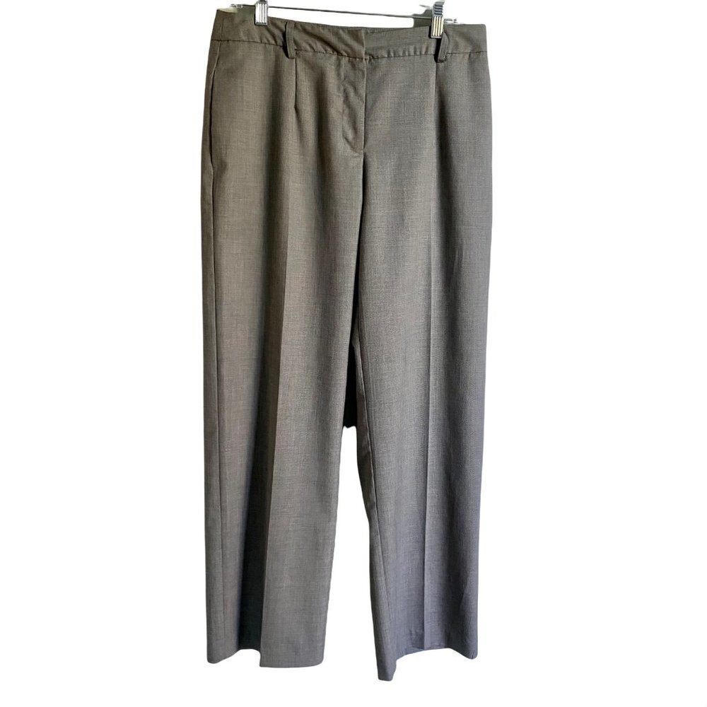 Jaclyn Smith Womens Trouser Dress Pants Grey Size 10